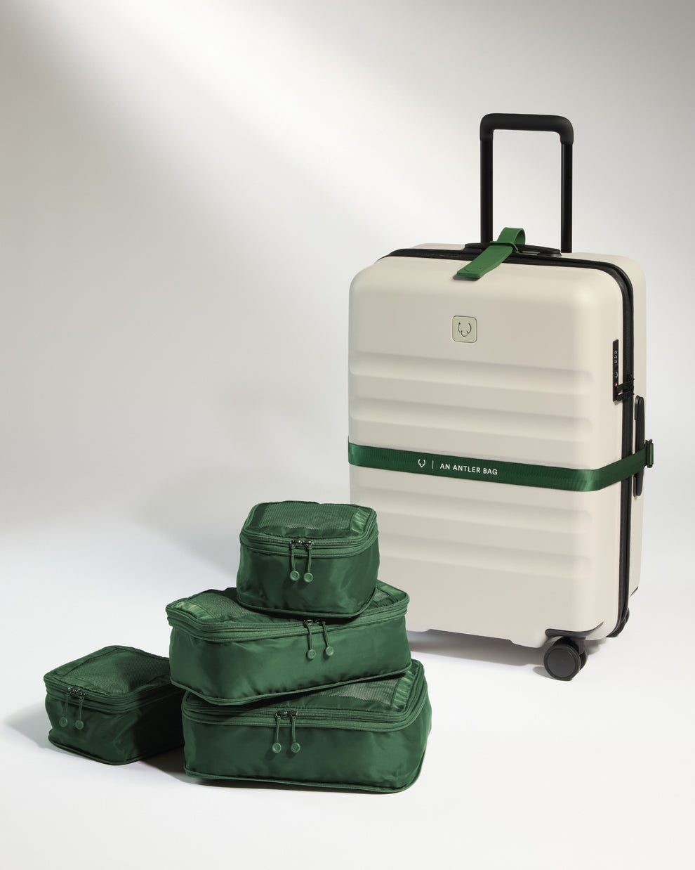 Packing Cubes in Green Set of 4 » Travel Accessories » Packing