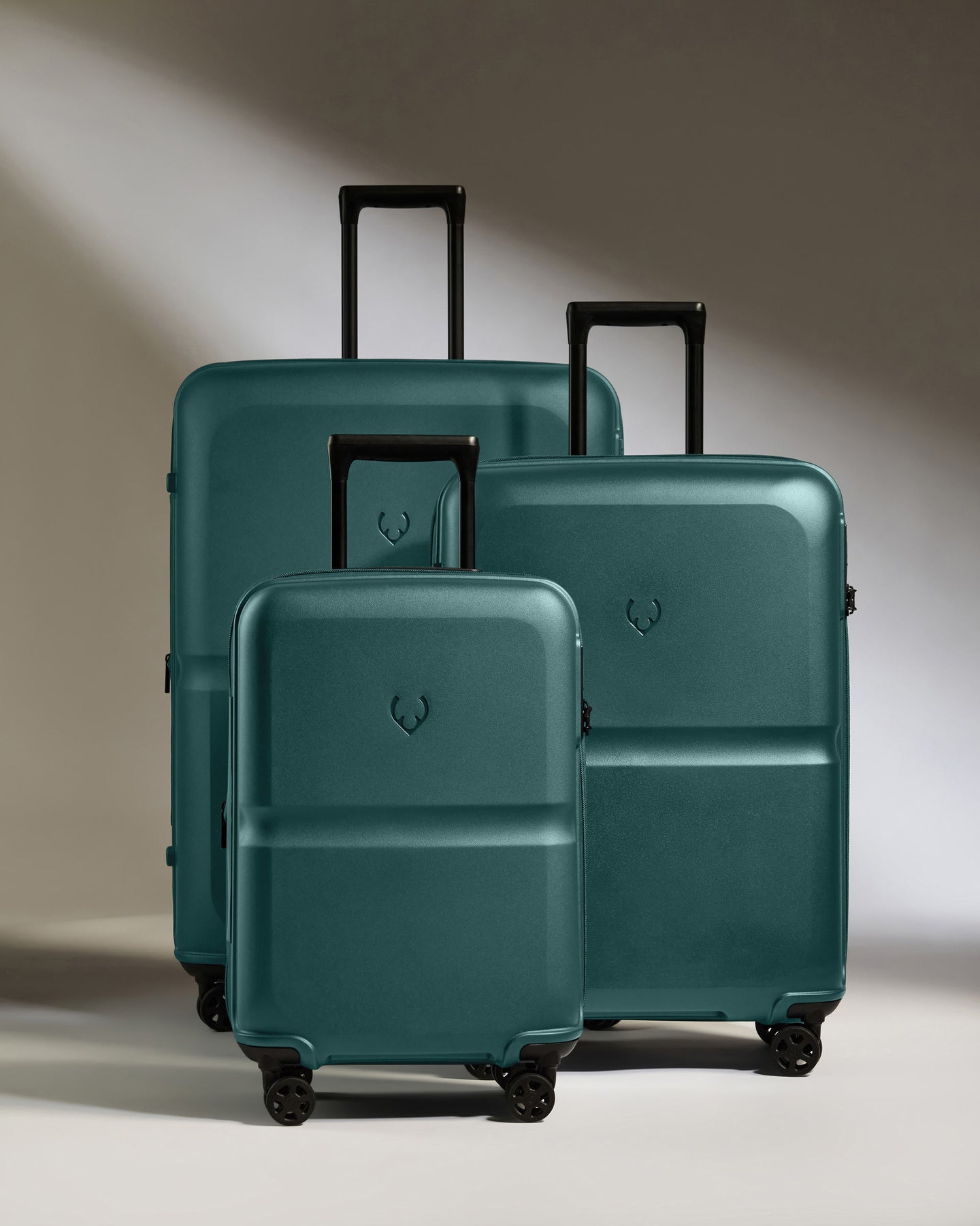 Expandable Carry-on Luggage Set in Marsh Blue - Single Stripe