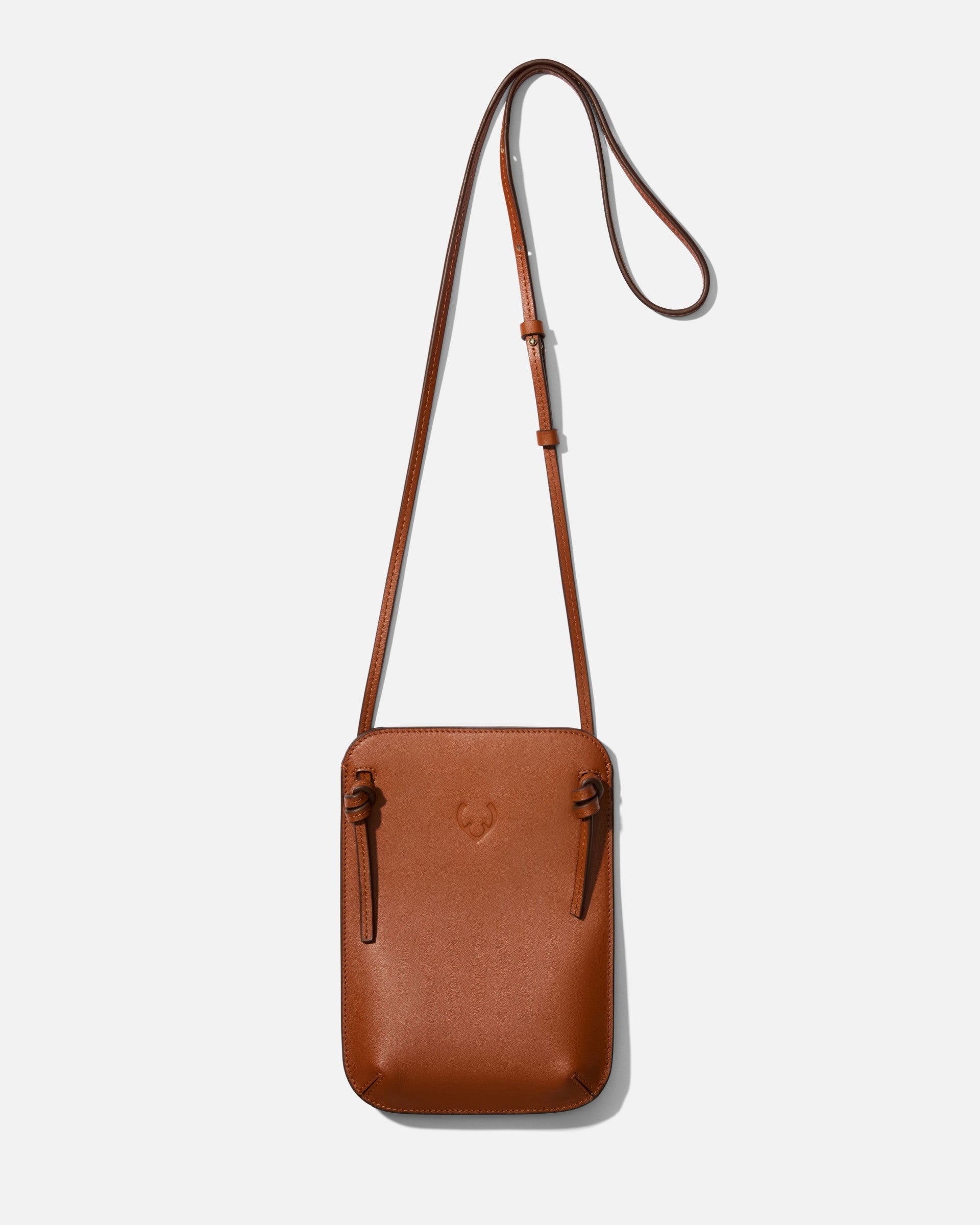 Antler Crossbody Bag In Tan Leather - Heritage Collection