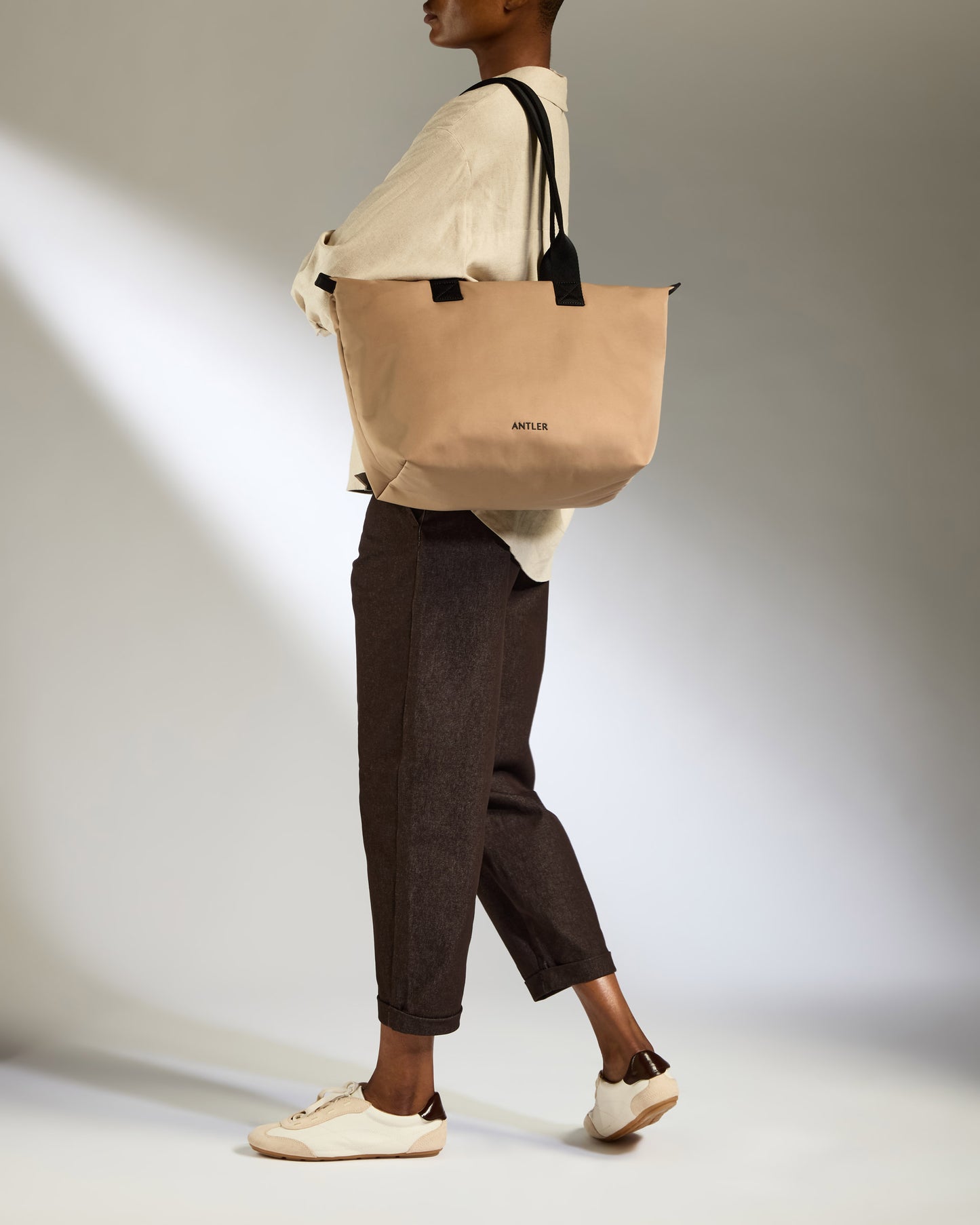 Icon Flat Pack Tote Bag in Sand