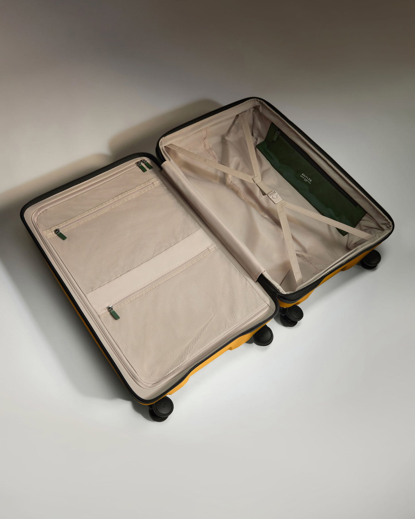 Expandable Carry-on Luggage Set in Mustard Yellow - Icon Stripe