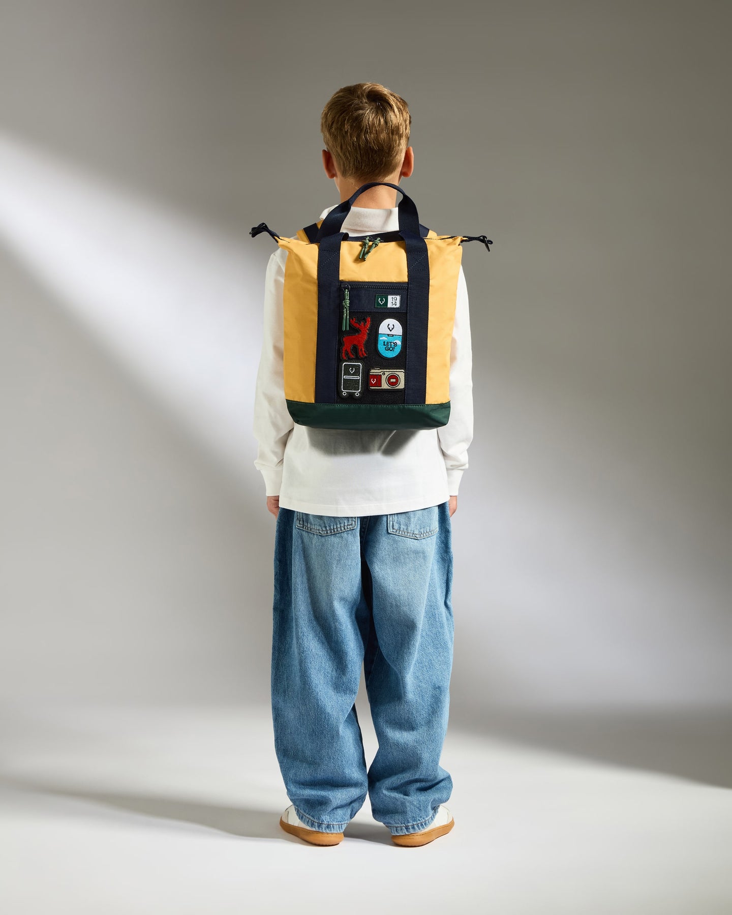 Kids Essential Backpack in Mustard Yellow