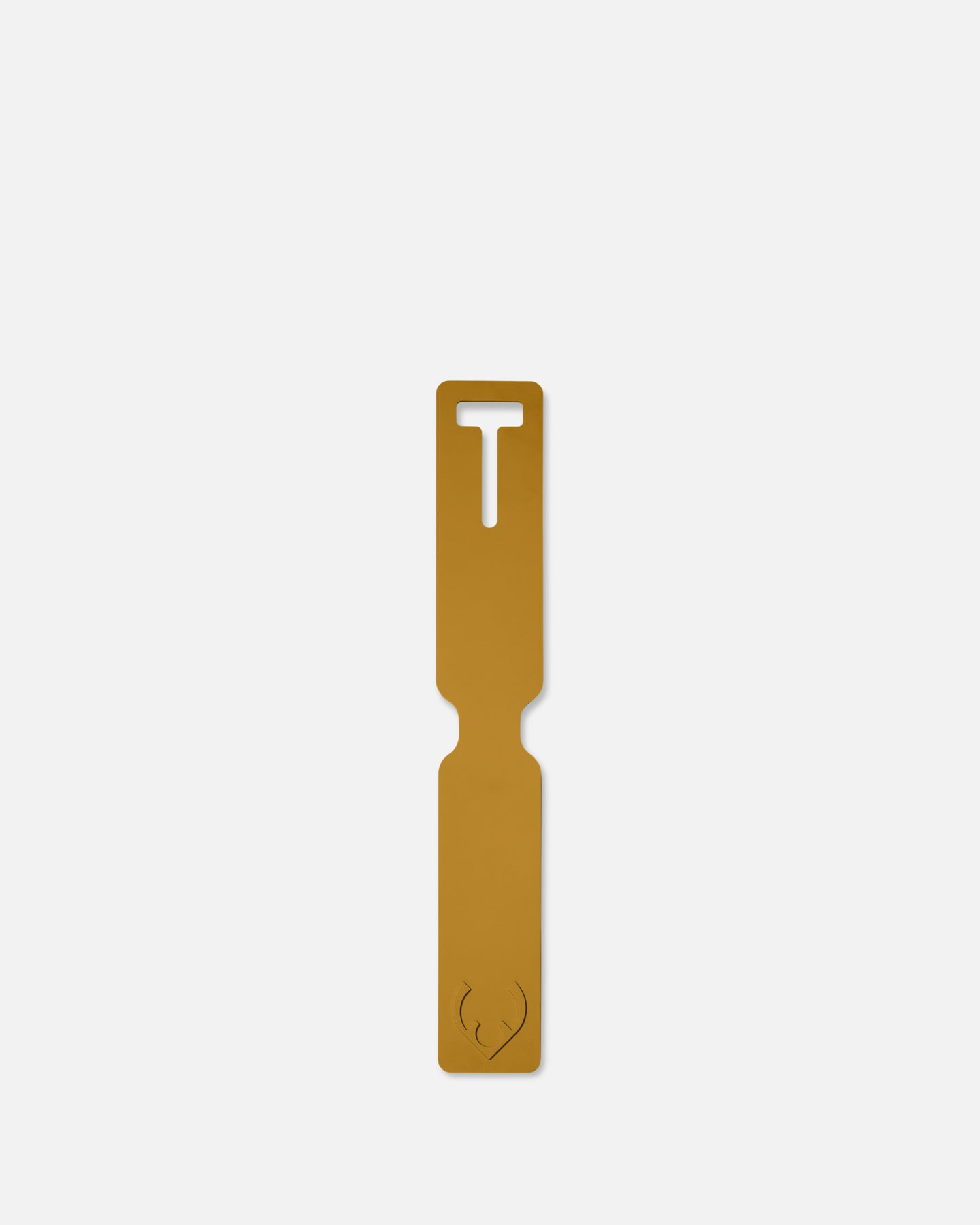 Luggage Tag in Mustard Yellow