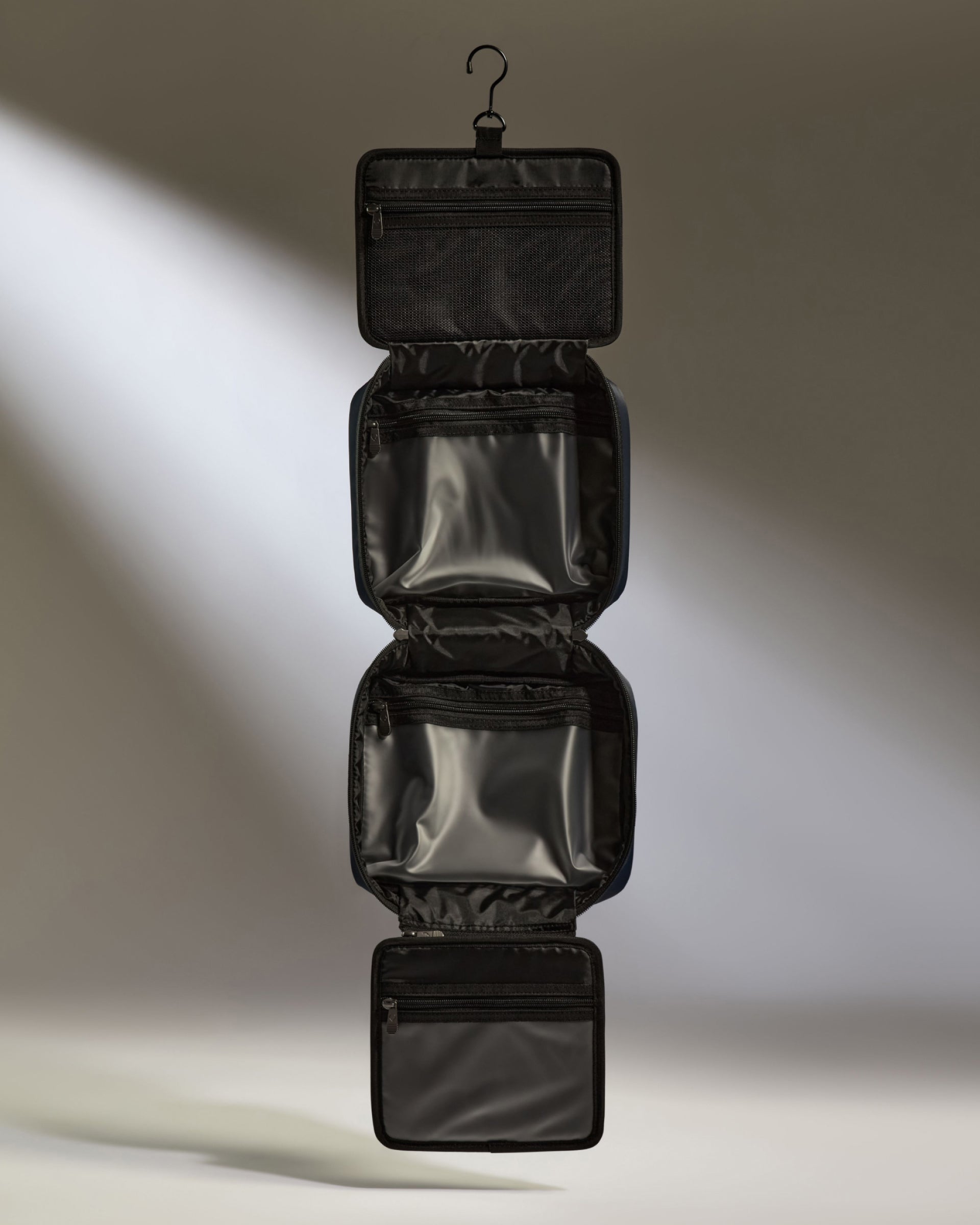 hanging travel toiletry bag near me Away in Jet Black you can easily put your wash products and jewelry separately to make your journey organized Travel Hanging Toiletry Bag Large/Medium