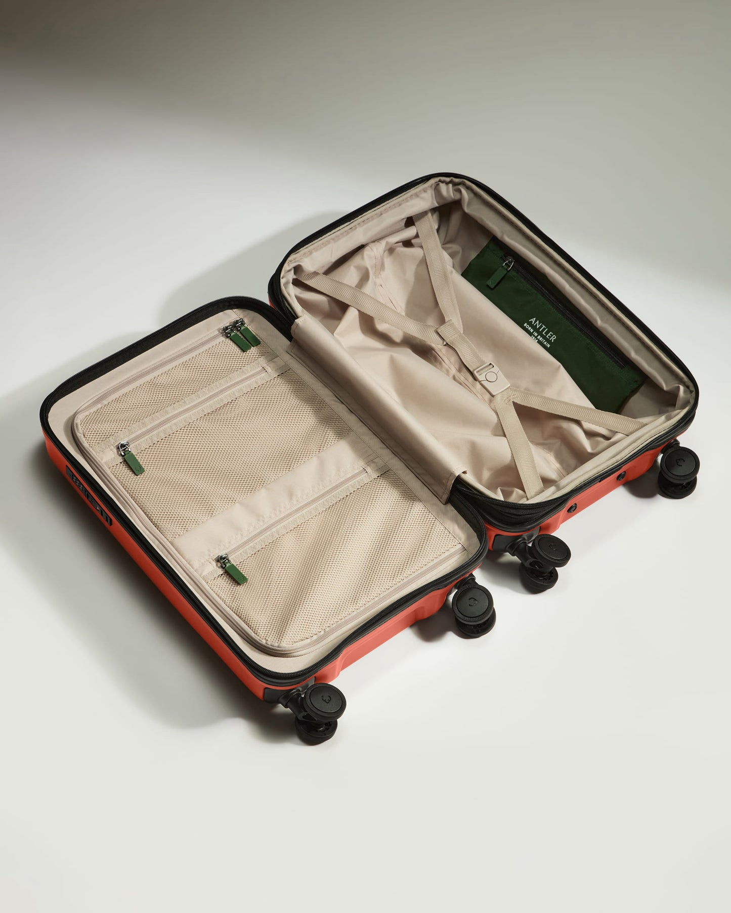 Expandable Carry-on Luggage in Buckthorn Red - Icon Stripe