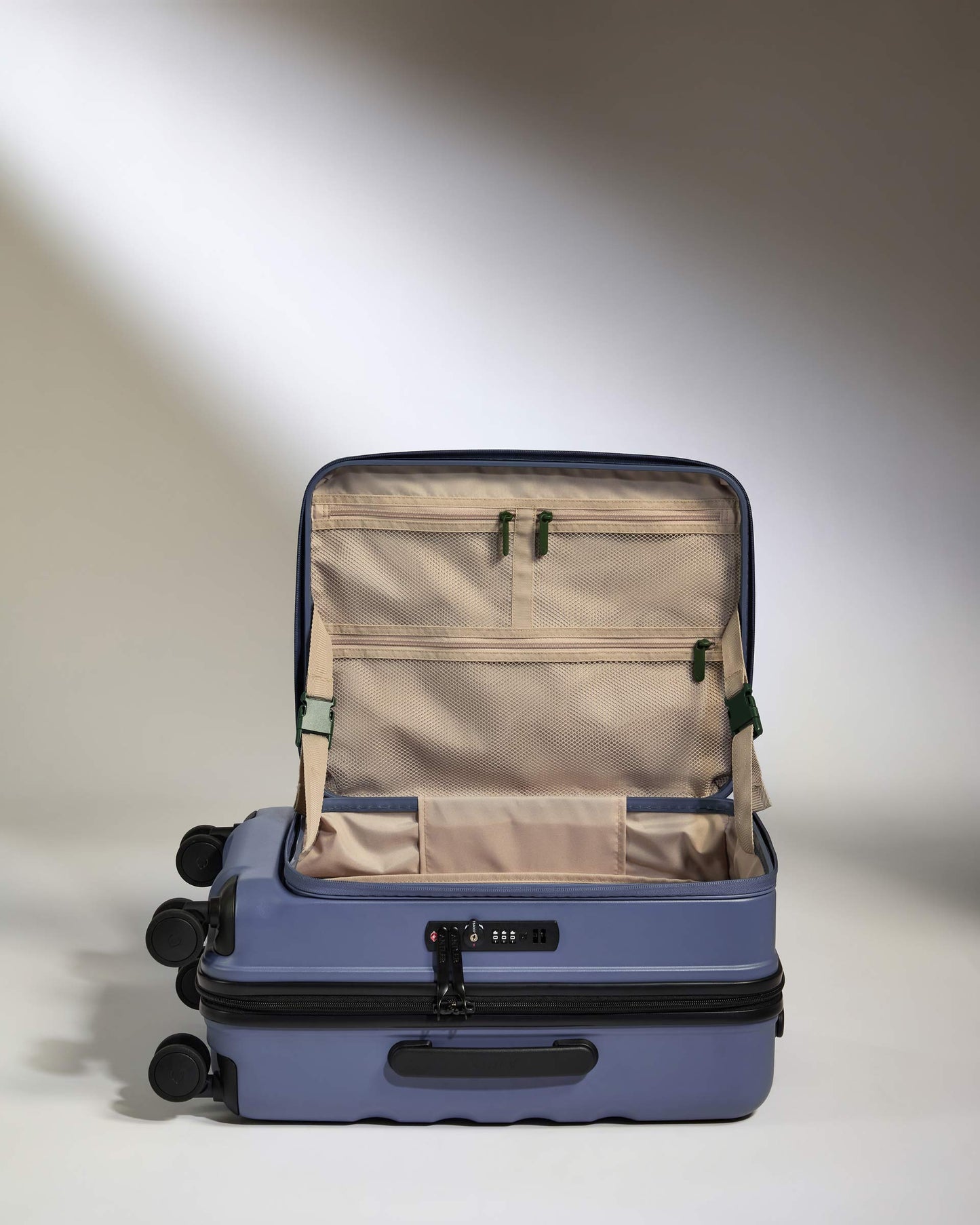 Dual Opening Carry-On Luggage in Ocean Blue - Icon Stripe