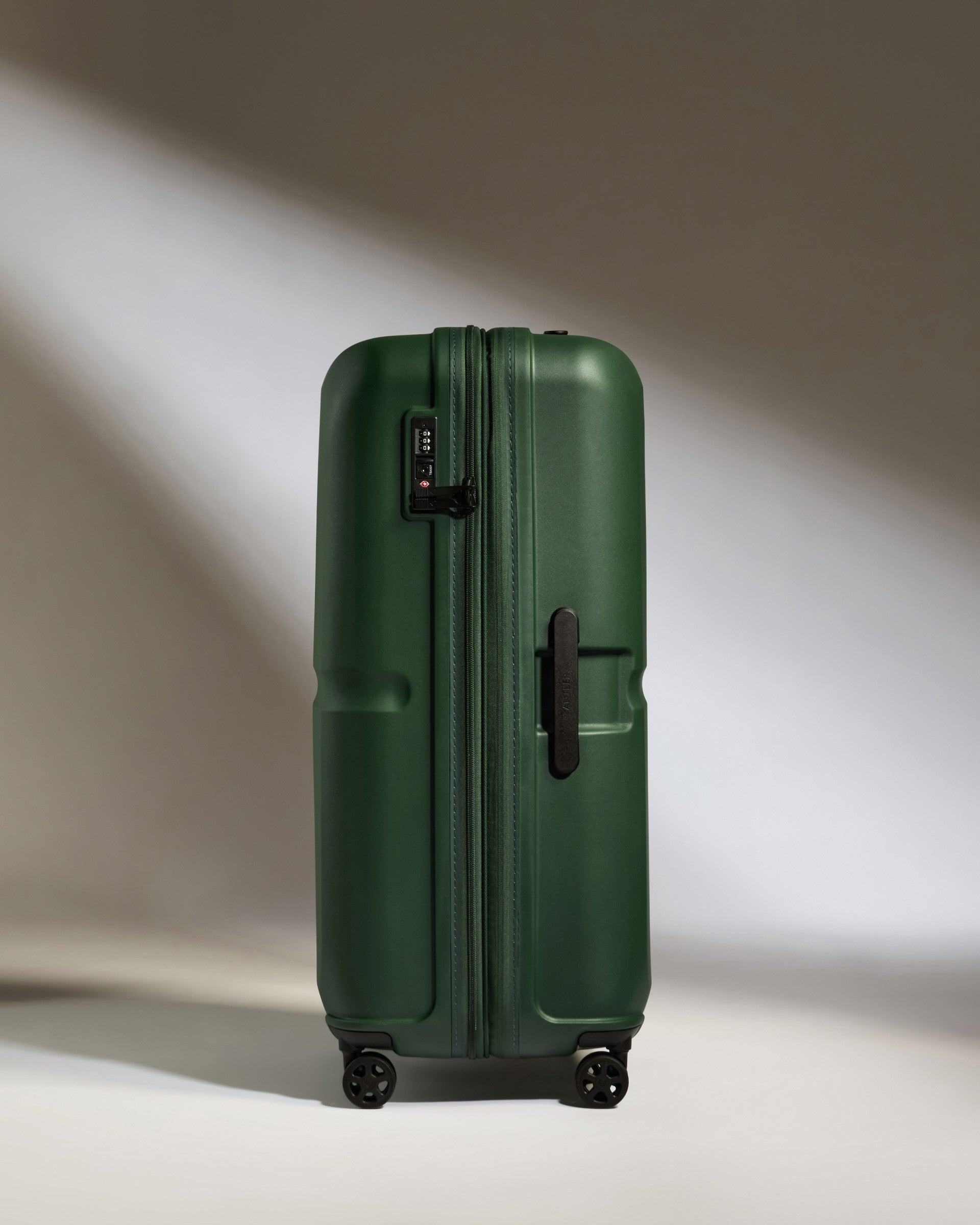 Green Vip Suitecase Large Suitcase in Green - Single Stripe | Checked Luggage & Large ...