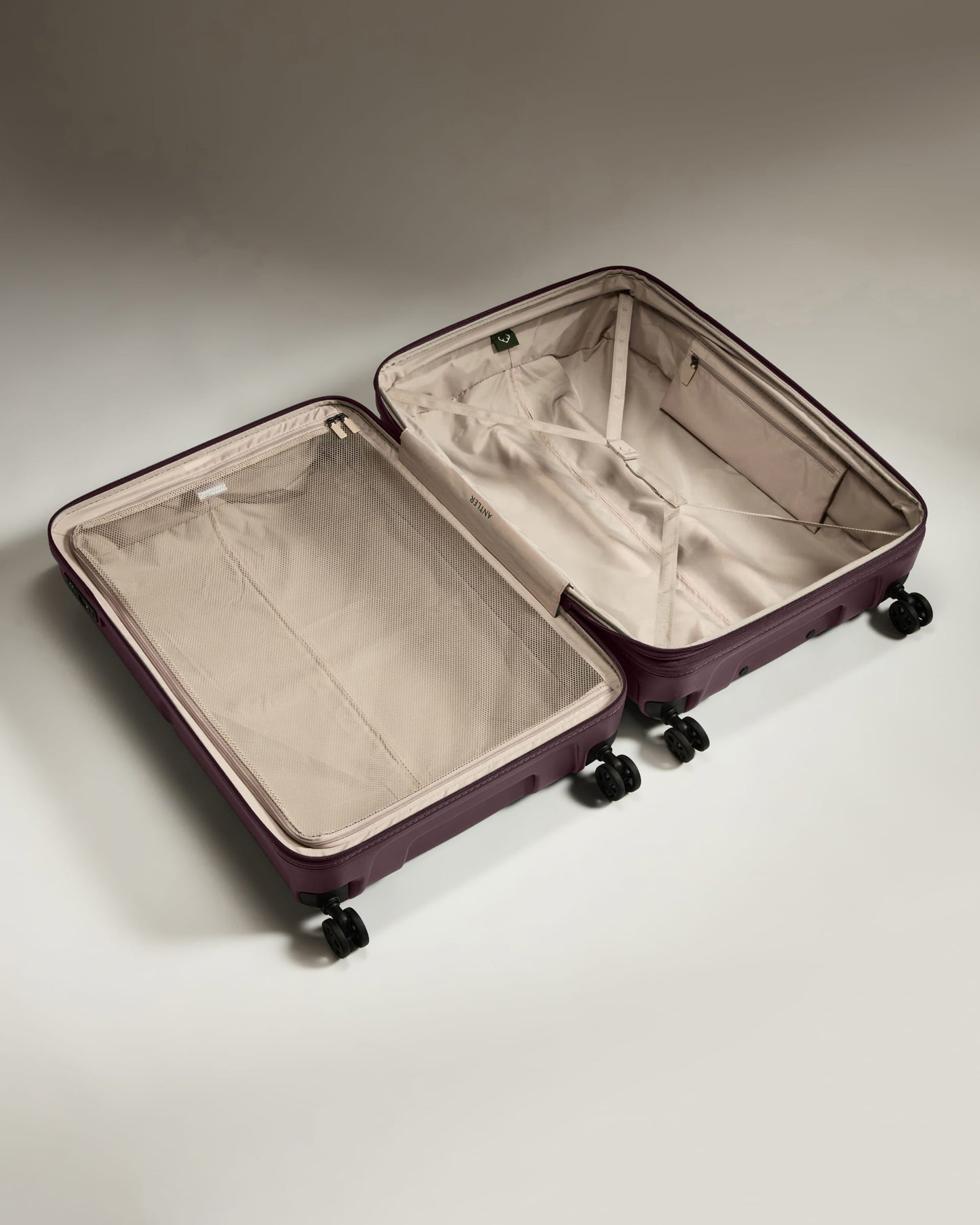 Large Luggage in Lagoon Purple - Single Stripe