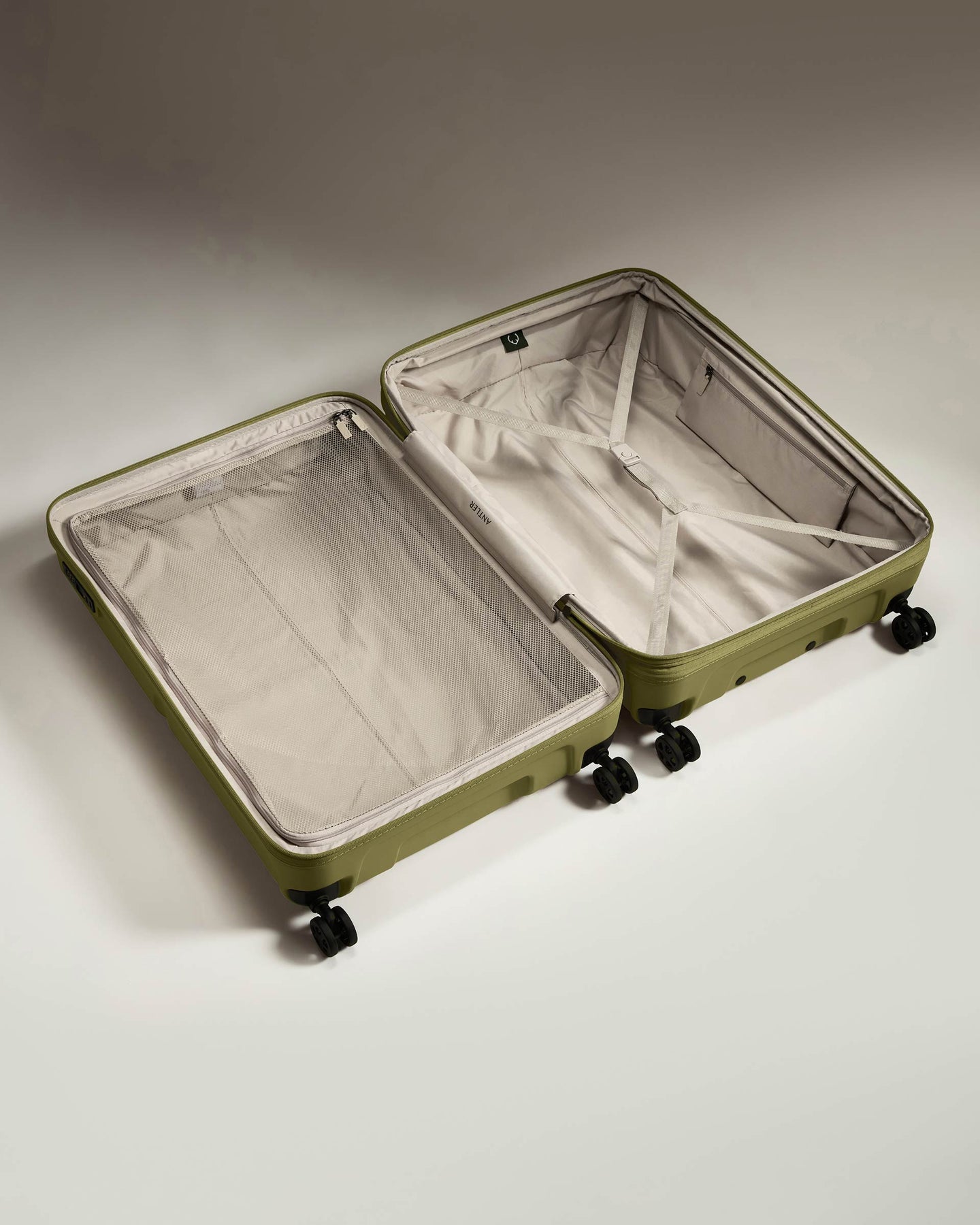 Large Luggage in Reed Green - Single Stripe
