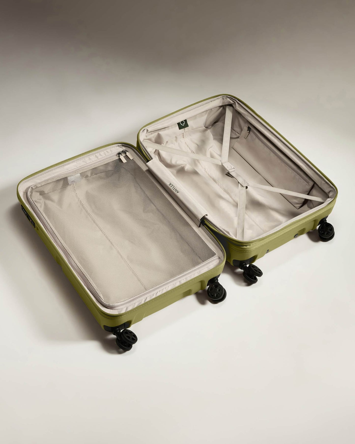 Medium Luggage in Reed Green - Single Stripe