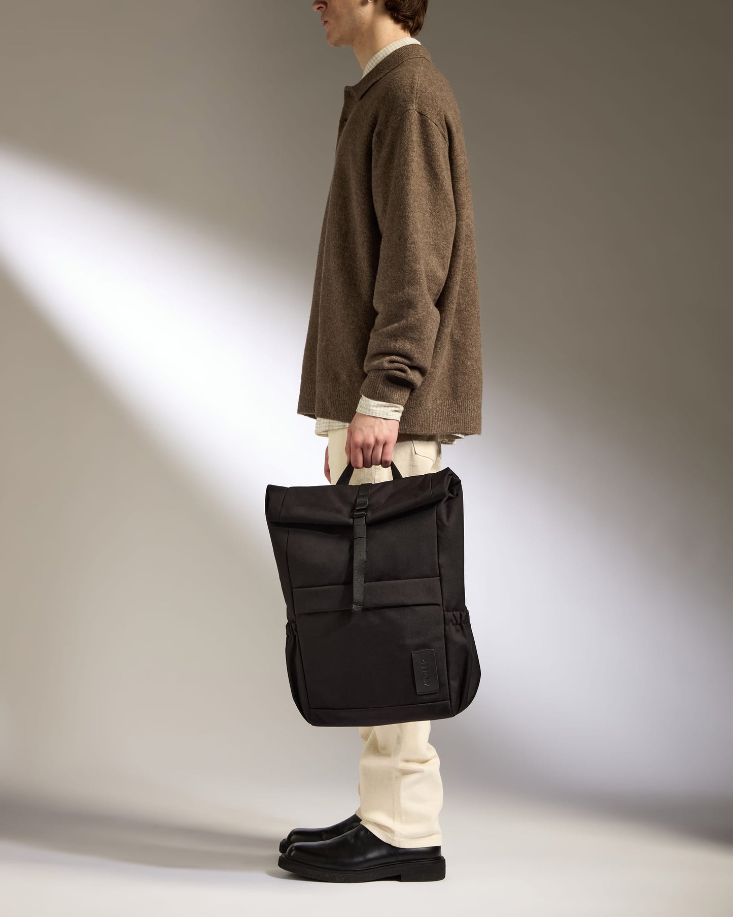 Urban Core Rolltop Backpack in Black