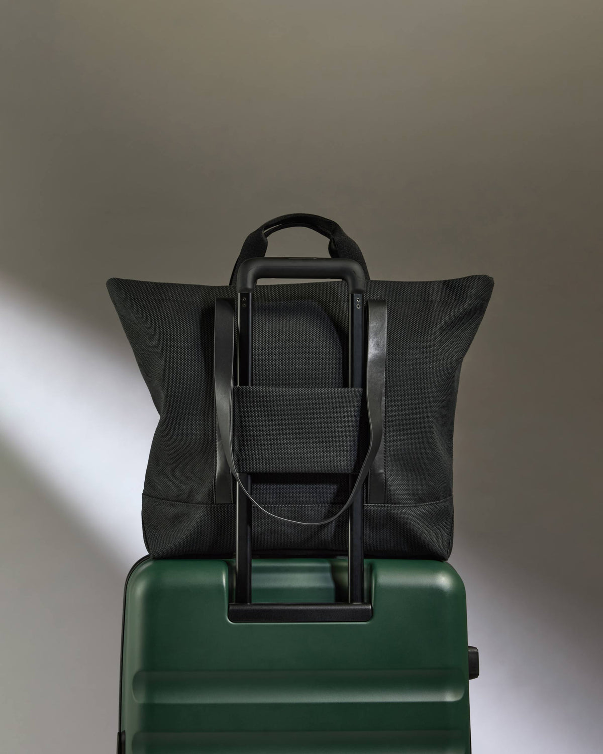 Antler Weave Shopper in Black