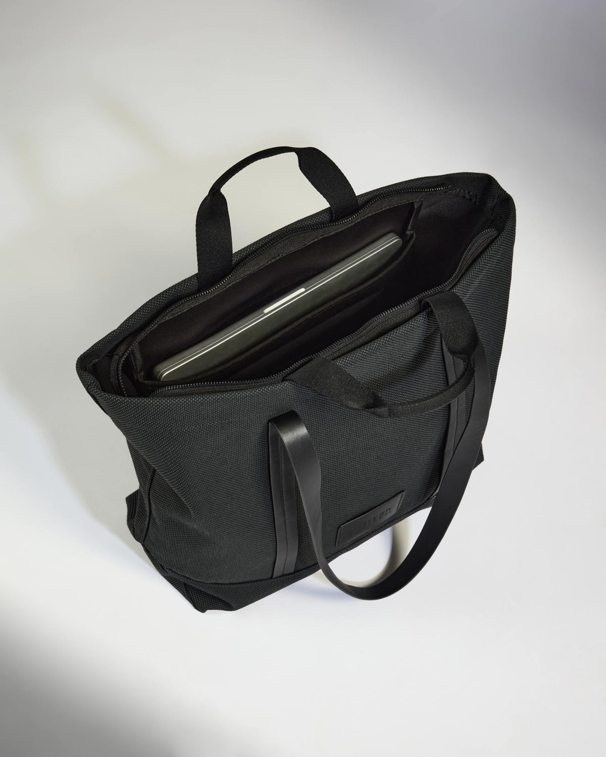 Antler Weave Shopper in Black
