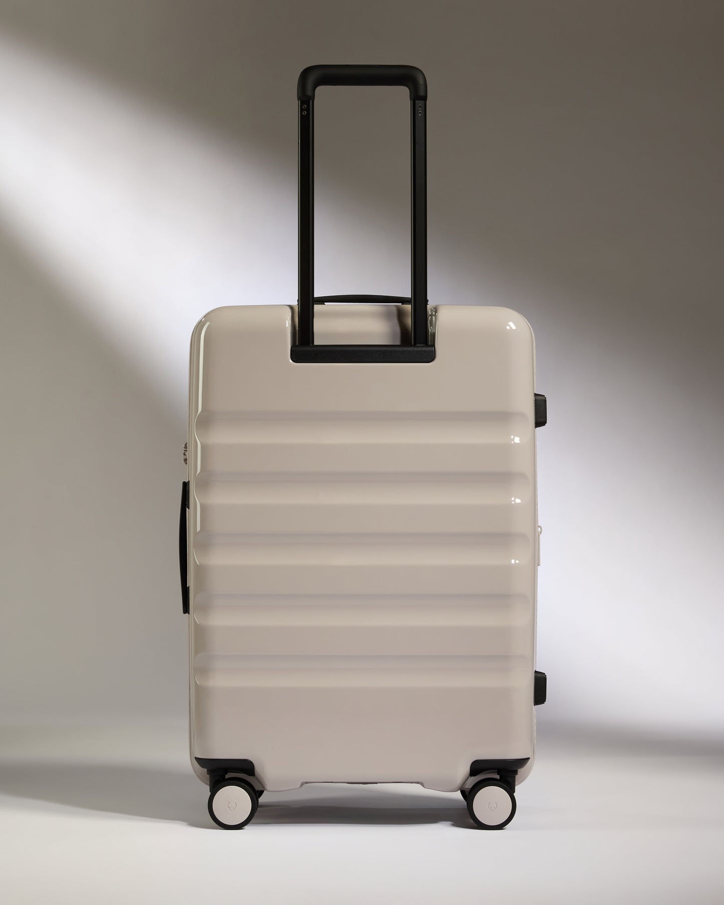 Medium Luggage in Taupe Gloss - Icon Stripe