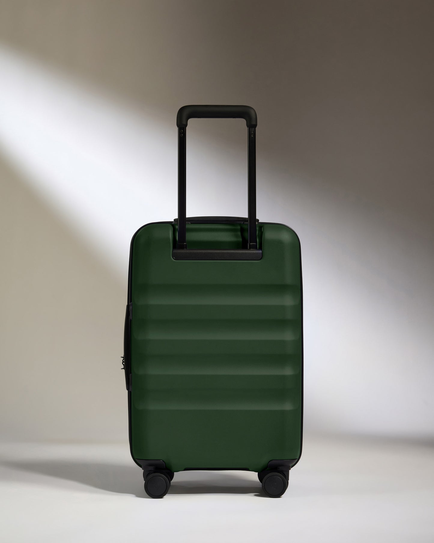 Dual Opening Carry-On Luggage in Antler Green - Icon Stripe