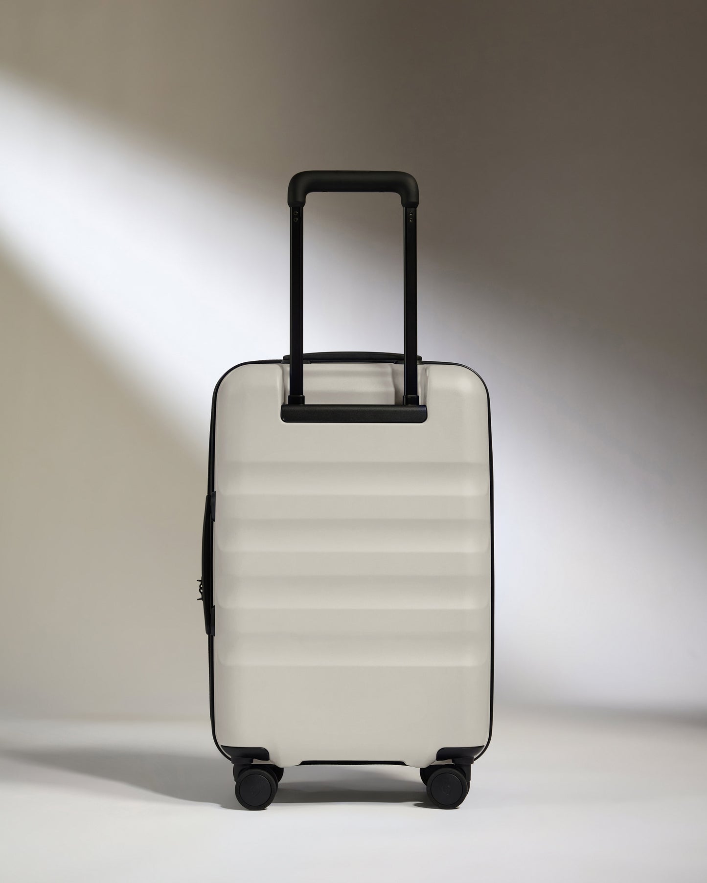 Dual Opening Carry-On Luggage in Taupe - Icon Stripe
