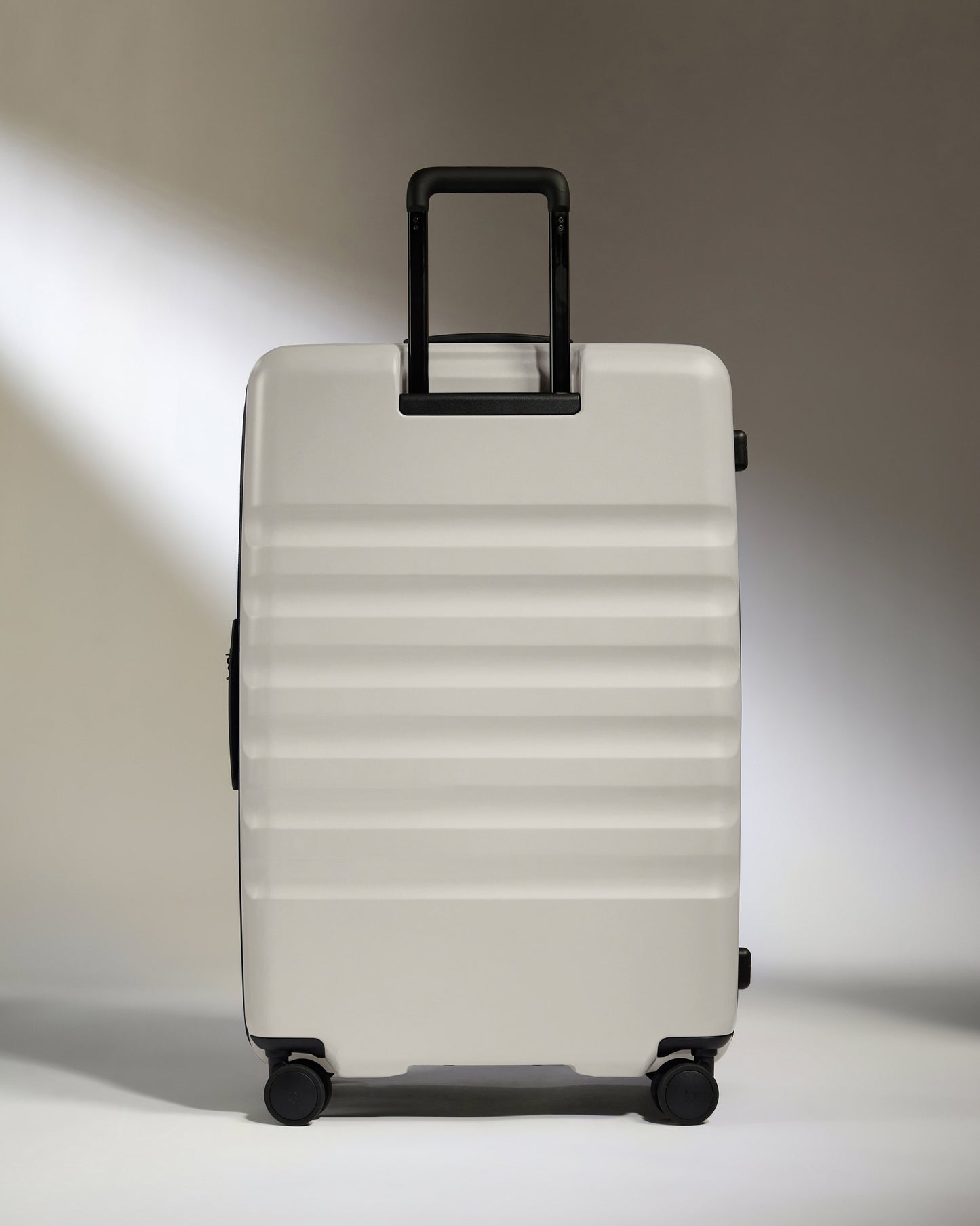 Dual Opening Large Luggage in Taupe - Icon Stripe