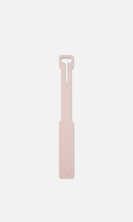 Antler luggage tag in moorland pink