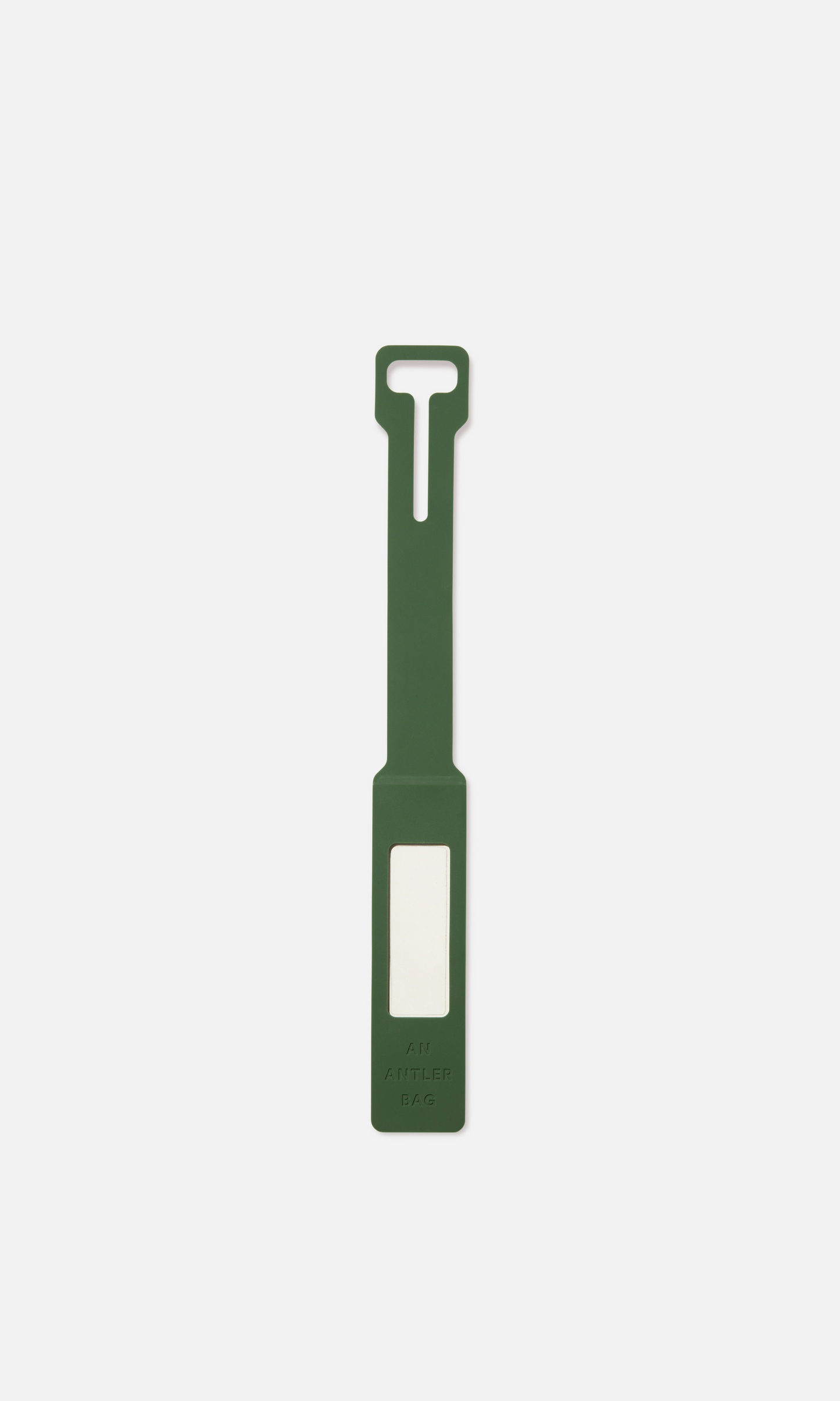 Antler luggage tag in green