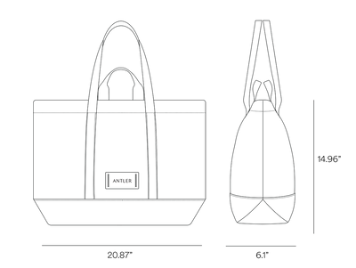 a black and white outline of a bag