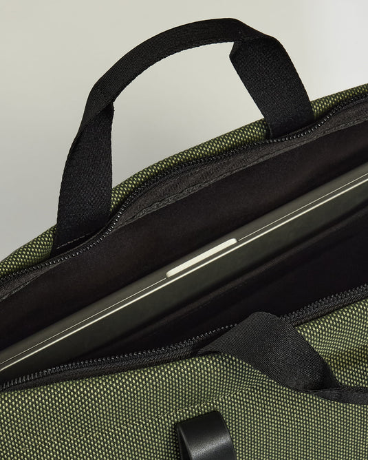 a laptop in a bag