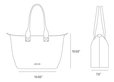 a black and white outline of a purse