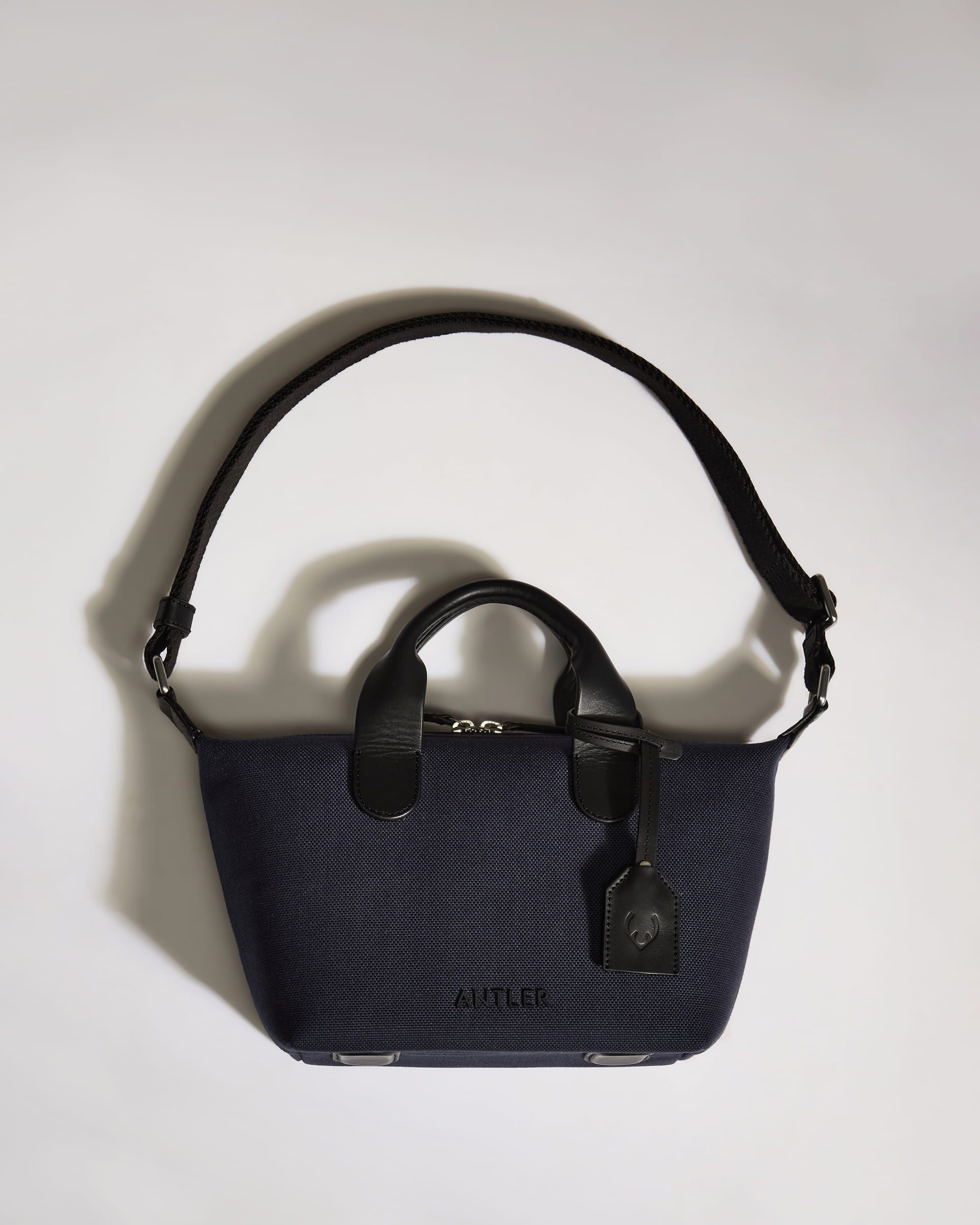 Heritage Mini Crossbody Bag Navy | Travel Bag | Canvas & Leather