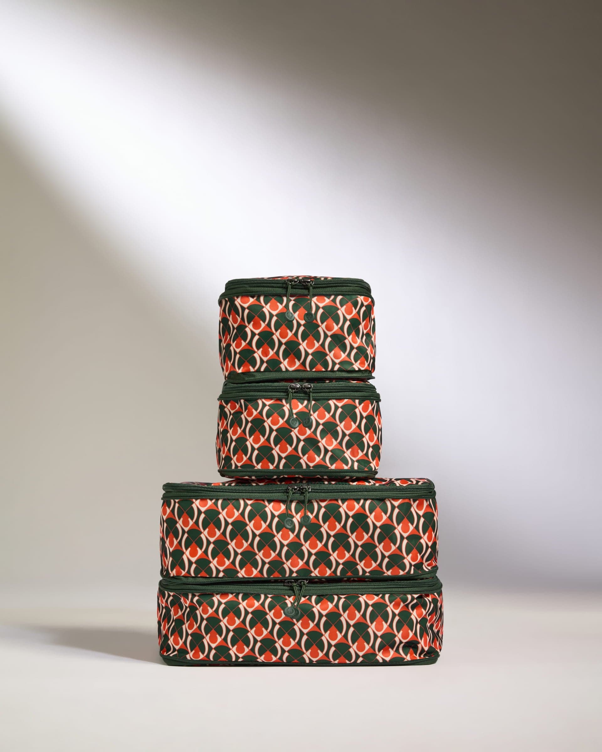 Antler Luggage -  Monogram Packing Cubes Multi- Set of 4 - Packing Cube - 4 Pk Packing Cubes Multi Colour Set of 4 | Travel Accessories | Packing Organiser