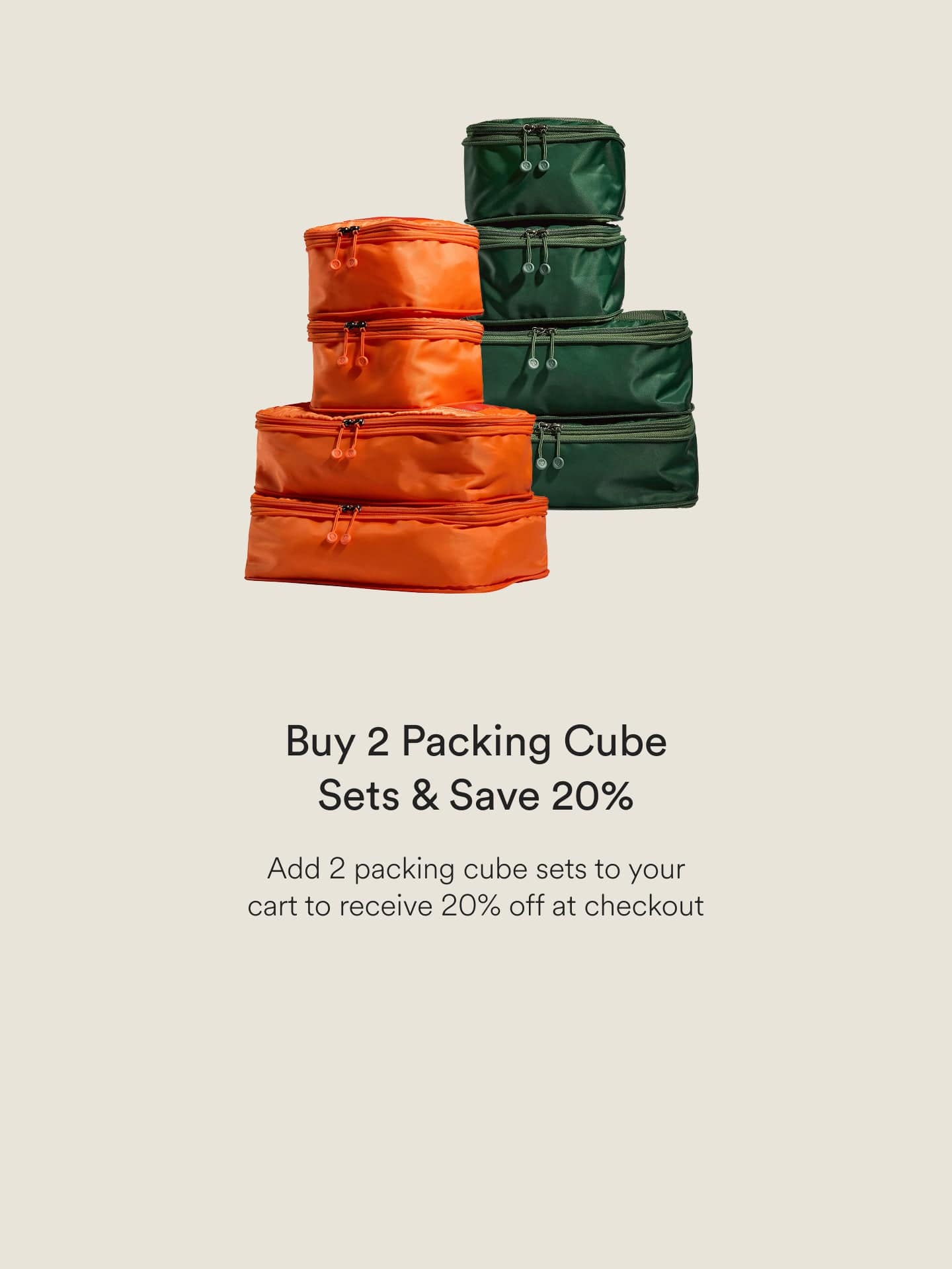 Packing Cubes Promo PLP: 2026