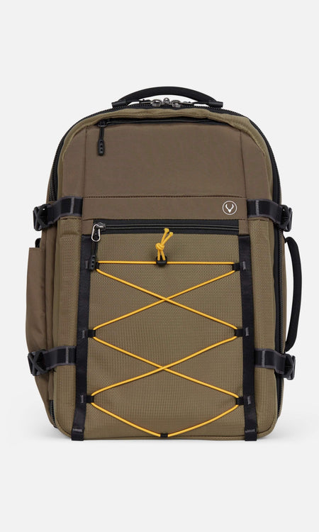 Bamburgh Expandable Backpack in Khaki