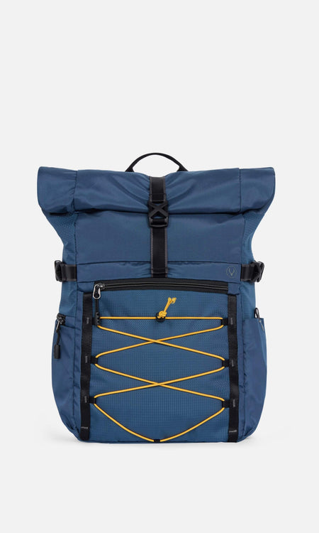 Bamburgh Roll Top Backpack in Navy