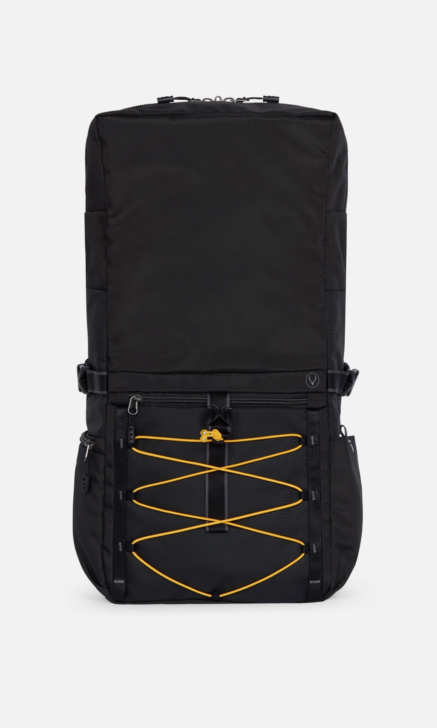 Bamburgh Roll Top Backpack in Black