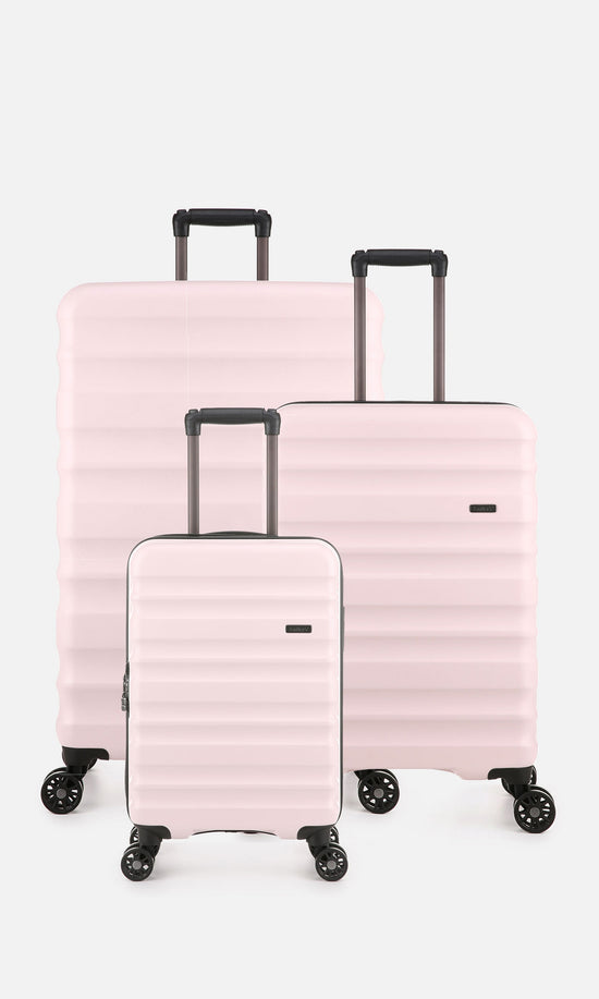 Clifton Set of 3 Suitcases Blush (Pink) Hard Suitcase Antler